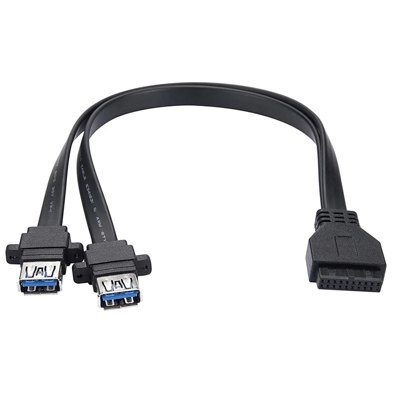 USB 3.0 Cable, 19-Pin Female Greater Than 2 USB 3.0 (A) Female, For Replacing The USB Port Of The Computer Case (0.3 M)
USB 3.0 Cable, 19-Pin Female Greater Than 2 USB 3.0 (A) Female, For Replacing The USB Port Of The Computer Case (0.3 M)