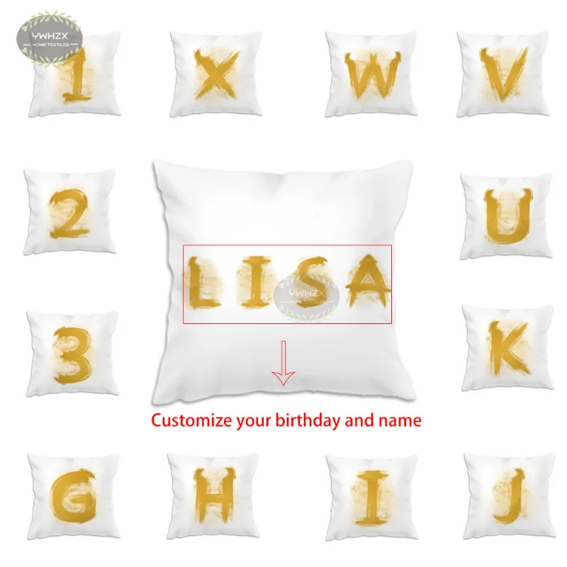 Customized Birthday And Name Pillow Case Peach Skin Pattern Collection Holiday Gifts Art Soft Sofa Car Seat Cushion Pillowcase
Customized Birthday And Name Pillow Case Peach Skin Pattern Collection Holiday Gifts Art Soft Sofa Car Seat Cushion Pillowcase