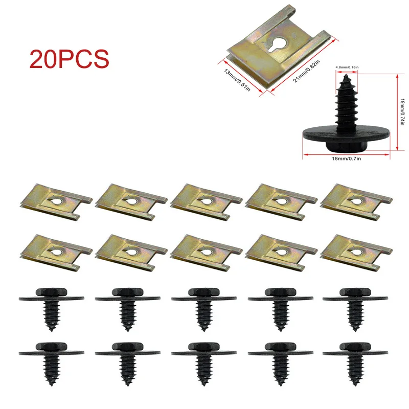 20pcs For BMW Hex Head Tapping Socket Bolt Screw Clips Undertray Splash Guard For BMW E81 E82 E87 E88 F20 E21 E30 E36 E46 E90
20pcs For BMW Hex Head Tapping Socket Bolt Screw Clips Undertray Splash Guard For BMW E81 E82 E87 E88 F20 E21 E30 E36 E46 E90