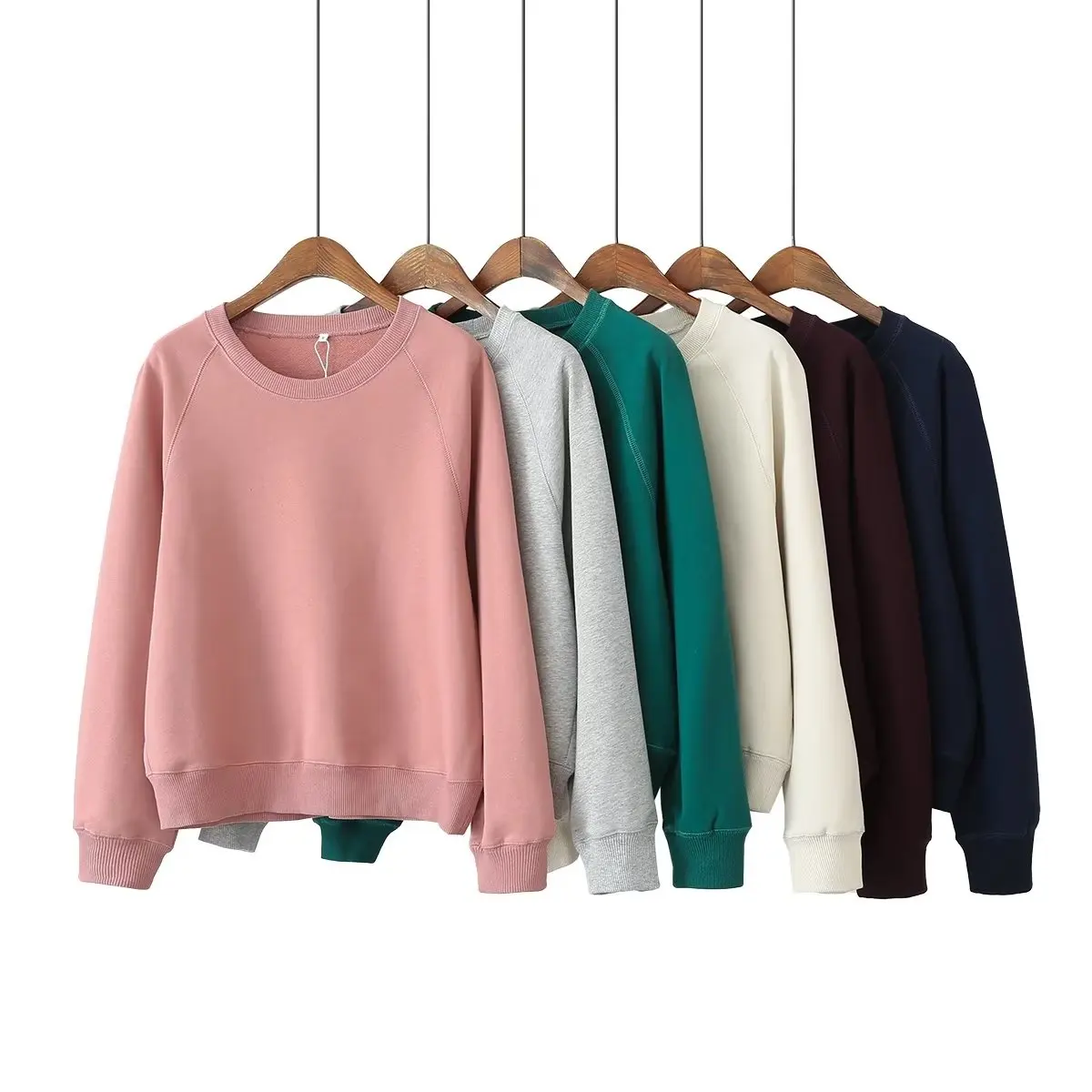 Women Long Sleeve O-neck Loose Sweatshirts Solid Color Cotton Pullovers Hoodies 2022 pull femme
Women Long Sleeve O-neck Loose Sweatshirts Solid Color Cotton Pullovers Hoodies 2022 pull femme