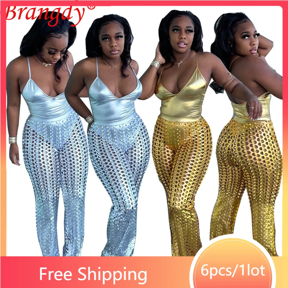 6sets Wholesale Items for Business Hot Stamping 2 Piece Set Women Tracksuit Sexy Hollow Out Flare Pants Outfits B9002
6sets Wholesale Items for Business Hot Stamping 2 Piece Set Women Tracksuit Sexy Hollow Out Flare Pants Outfits B9002