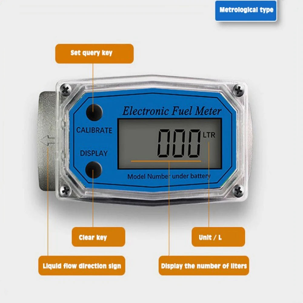 Digital Turbine Flow Meter Portable Water Flowmeter LCD Display Oil Fuel Meter Flow Indicator Sensor Kerosene Gasoline Meter
Digital Turbine Flow Meter Portable Water Flowmeter LCD Display Oil Fuel Meter Flow Indicator Sensor Kerosene Gasoline Meter