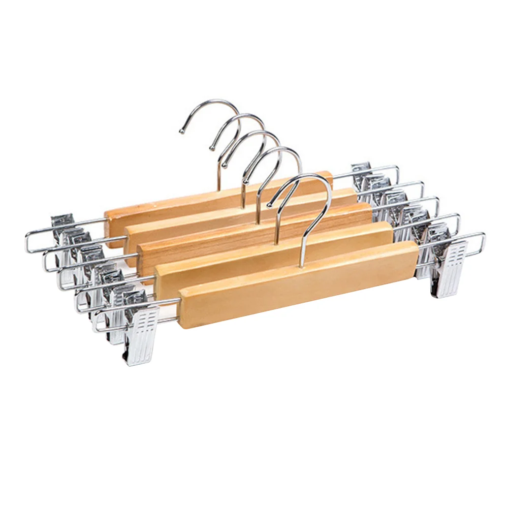 5pcs Burlywood Clothing Hanger with Trouser Clamp Domestic Coat Hanger with Stainless Steel Clip
5pcs Burlywood Clothing Hanger with Trouser Clamp Domestic Coat Hanger with Stainless Steel Clip