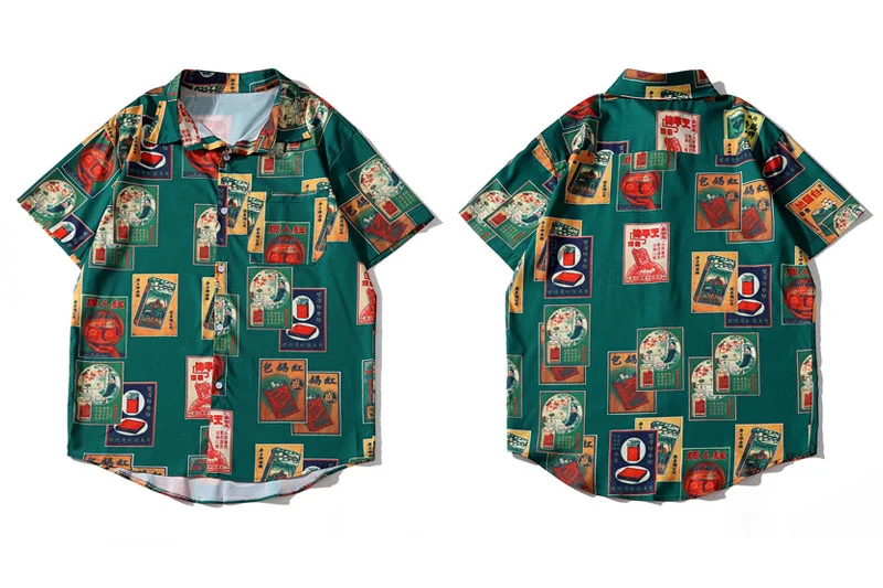 Beach Print Hawaiian Vintage Poster Shirts Mens Casual Tropical Short Sleeve Aloha Camp Shirt Fashion Button Hawaii Top
Beach Print Hawaiian Vintage Poster Shirts Mens Casual Tropical Short Sleeve Aloha Camp Shirt Fashion Button Hawaii Top