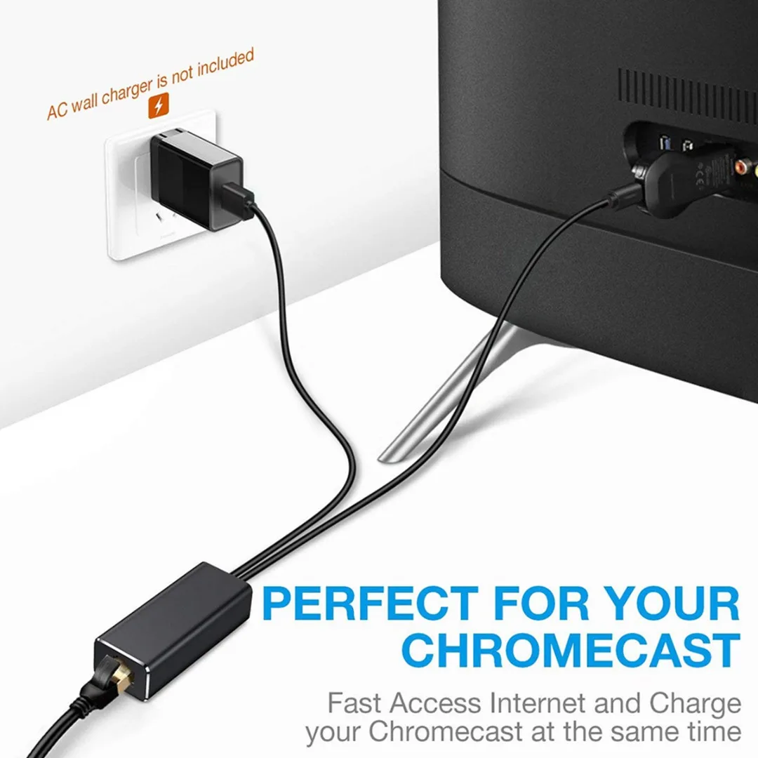 1 шт. адаптер для Chromecast TV Ethernet USB 2,0 к RJ45 10/100 Мбит/с для подключения firetv Stick 4K
1 шт. адаптер для Chromecast TV Ethernet USB 2,0 к RJ45 10/100 Мбит/с для подключения firetv Stick 4K