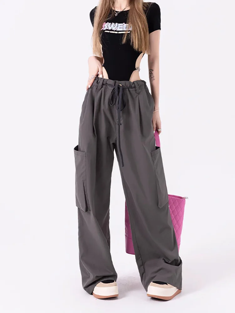 Casual Baggy Wide Leg Sweatpants Loose Drawstring Low Waist Streetwear Cargo Pants Womens Hippie Joggers Trousers
Casual Baggy Wide Leg Sweatpants Loose Drawstring Low Waist Streetwear Cargo Pants Womens Hippie Joggers Trousers