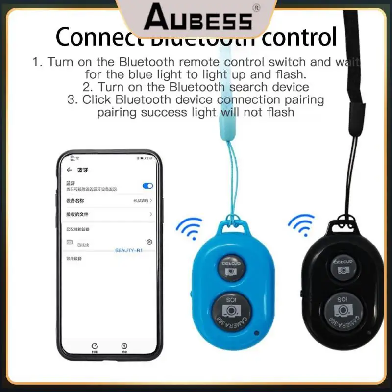 Mini Self-timer Remote Controller Light Weight Mobile Phone Controller Wireless Convenient Self Timer Mobile Shutter Abs 1pc
Mini Self-timer Remote Controller Light Weight Mobile Phone Controller Wireless Convenient Self Timer Mobile Shutter Abs 1pc