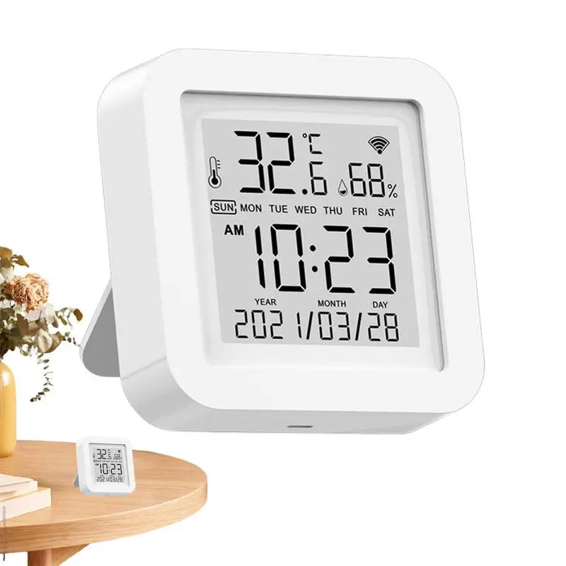 Room Thermometer Wireless Thermometer With Smart Alarm Mini LCD Digital Display Humidity Monitor With Data Storage For Bed Room
Room Thermometer Wireless Thermometer With Smart Alarm Mini LCD Digital Display Humidity Monitor With Data Storage For Bed Room
