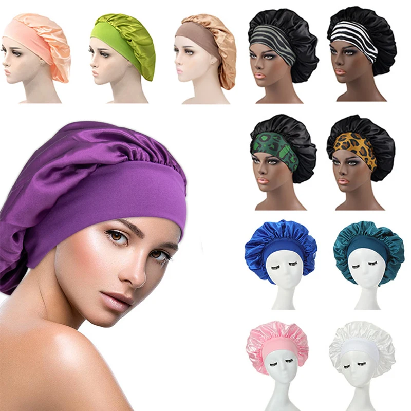 Satin Hair Night Cap for Sleeping Invisible Flat Imitation Silk Haircare Women Headwear Bonnet Head Wrap Ceremony Hat Sleep Cap
Satin Hair Night Cap for Sleeping Invisible Flat Imitation Silk Haircare Women Headwear Bonnet Head Wrap Ceremony Hat Sleep Cap