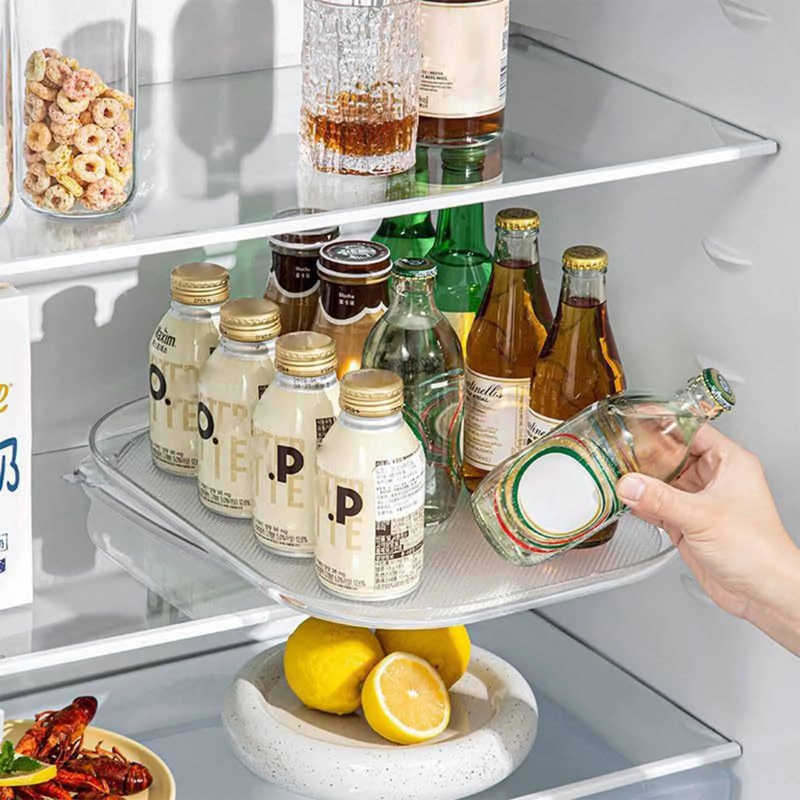 360 Refrigerator Storage And Organization Turntable Organizer Transparent Reversible Refrigerator Cup Holder Dishpan for Sink
360 Refrigerator Storage And Organization Turntable Organizer Transparent Reversible Refrigerator Cup Holder Dishpan for Sink