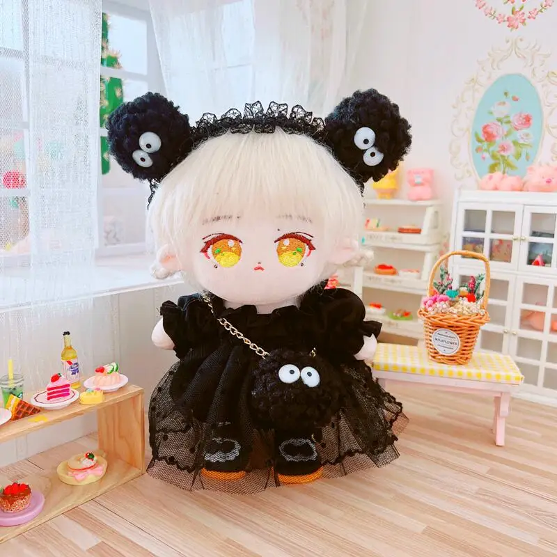 Doll Clothes for Idol Dolls Mini Balck Dress Set Cartoon Plush 20cm/14inch Cotton Stuffed Doll Accessories Gift DIY Toy Handmade
Doll Clothes for Idol Dolls Mini Balck Dress Set Cartoon Plush 20cm/14inch Cotton Stuffed Doll Accessories Gift DIY Toy Handmade