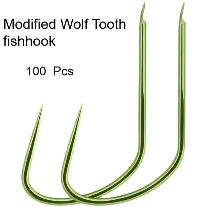 100Pcs Live Bait Hooks Fishing Hooks, High Carbon Steel Hooks, Modified Wolf Tooth Fish Hook for , Fishing Gear Accessories
100Pcs Live Bait Hooks Fishing Hooks, High Carbon Steel Hooks, Modified Wolf Tooth Fish Hook for , Fishing Gear Accessories