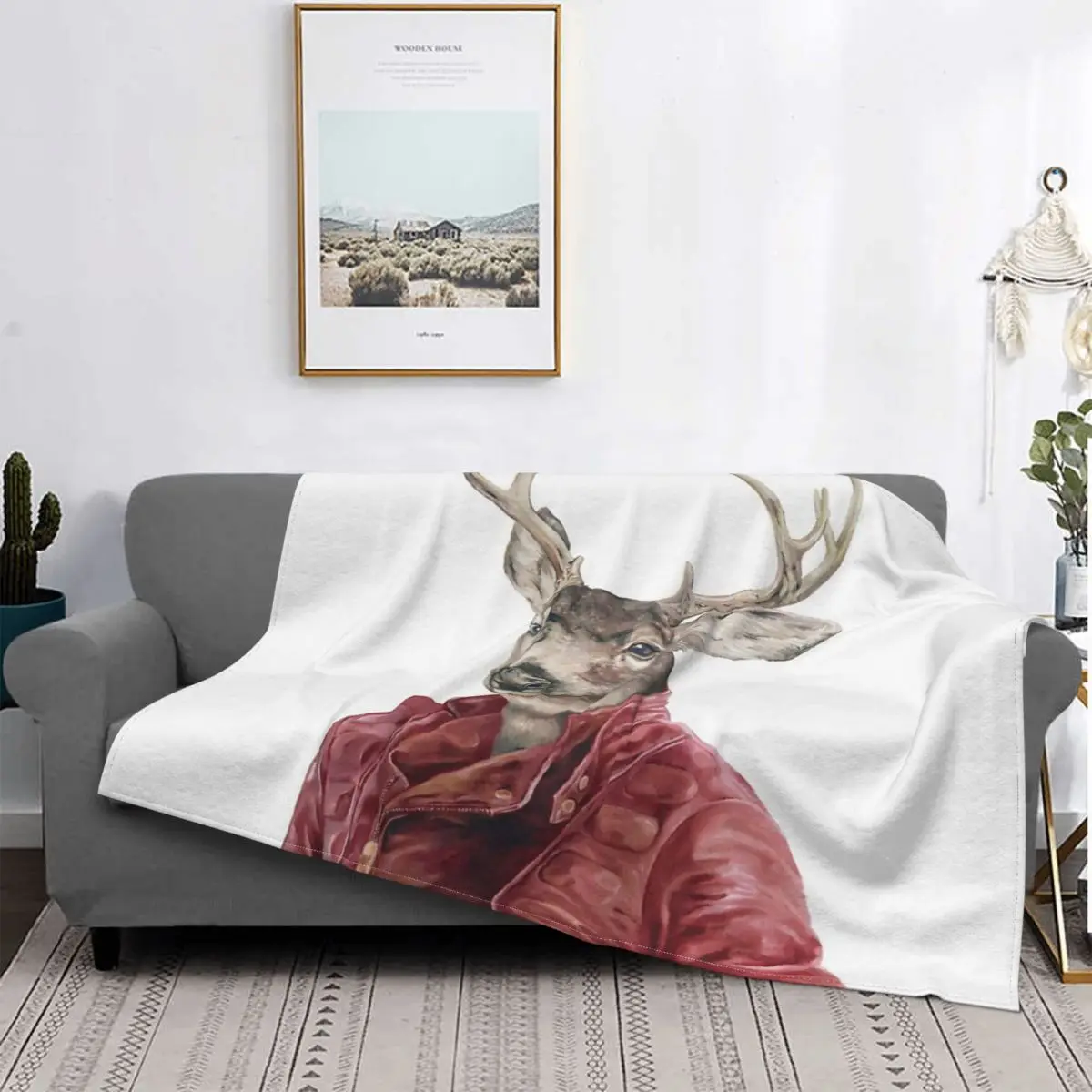 

Manta de cuero de venado, colcha a cuadros para cama, cama, cubierta de playa, manta de пикник, textil de lujo para el hoga