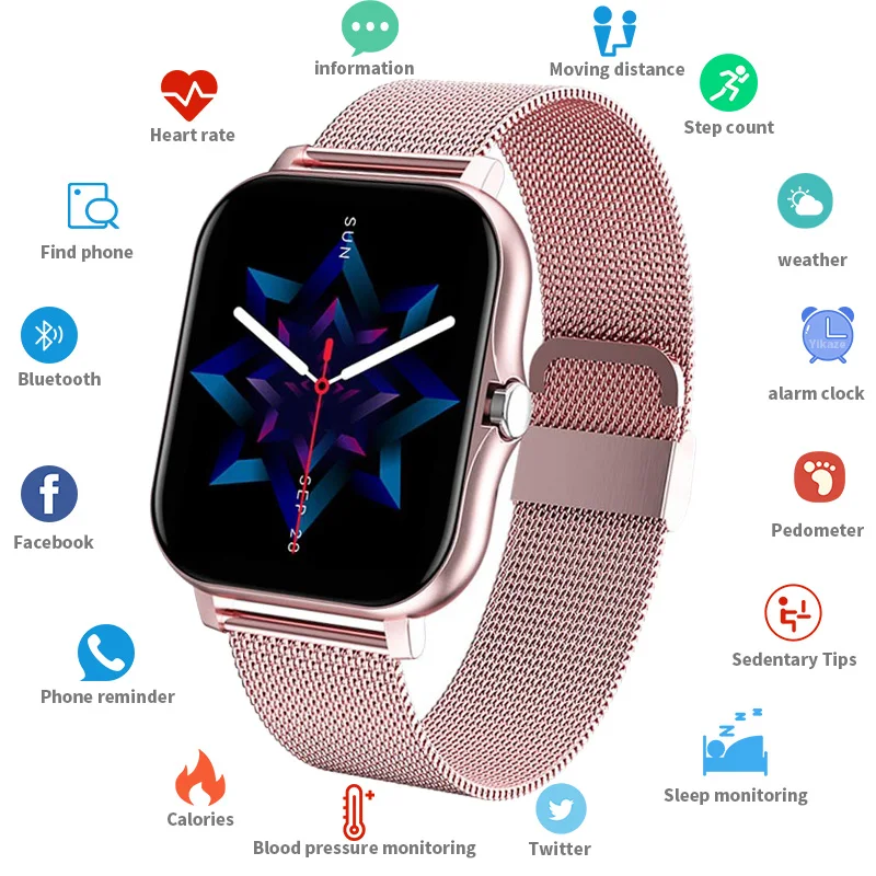 Sport Smart Watch Men Women Smart Band Color Screen Full Touch Fitness Bluetooth Call Smartwatch For IOS Android Xiaomi Phone
Sport Smart Watch Men Women Smart Band Color Screen Full Touch Fitness Bluetooth Call Smartwatch For IOS Android Xiaomi Phone