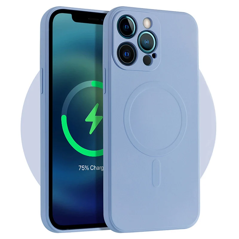 Магнитный чехол Magsafe для iPhone 13, 12, 11, 14 Pro Max Mini, X, XR, Xs, 7, 8 Plus, мягкий силиконовый чехол из ТПУ с жидкостью для беспроводной зарядки 
Магнитный чехол Magsafe для iPhone 13, 12, 11, 14 Pro Max Mini, X, XR, Xs, 7, 8 Plus, мягкий силиконовый чехол из ТПУ с жидкостью для беспроводной зарядки