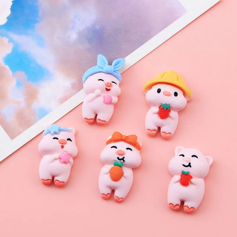Kawaii Cartoon Animal Pig Flatback Resin Cabochon Hair Bow Center DIY Scrapbooking Deco Crafts Accessories 
Kawaii Cartoon Animal Pig Flatback Resin Cabochon Hair Bow Center DIY Scrapbooking Deco Crafts Accessories