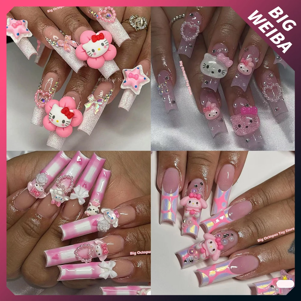 Балетные длинные гробные ногти HelloKitty Diy маникюр съемный пресс блеск для ногтей длинная водопроводная труба акриловый искусственный дизайн ногтей
Балетные длинные гробные ногти HelloKitty Diy маникюр съемный пресс блеск для ногтей длинная водопроводная труба акриловый искусственный дизайн ногтей