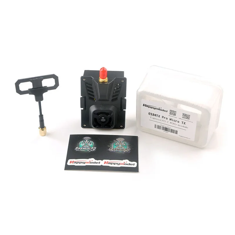 HappyModel ES24TX Pro 1000 МВт 2 4 ГГц модуль ELRS Micro TX с охлаждающим вентилятором RGB