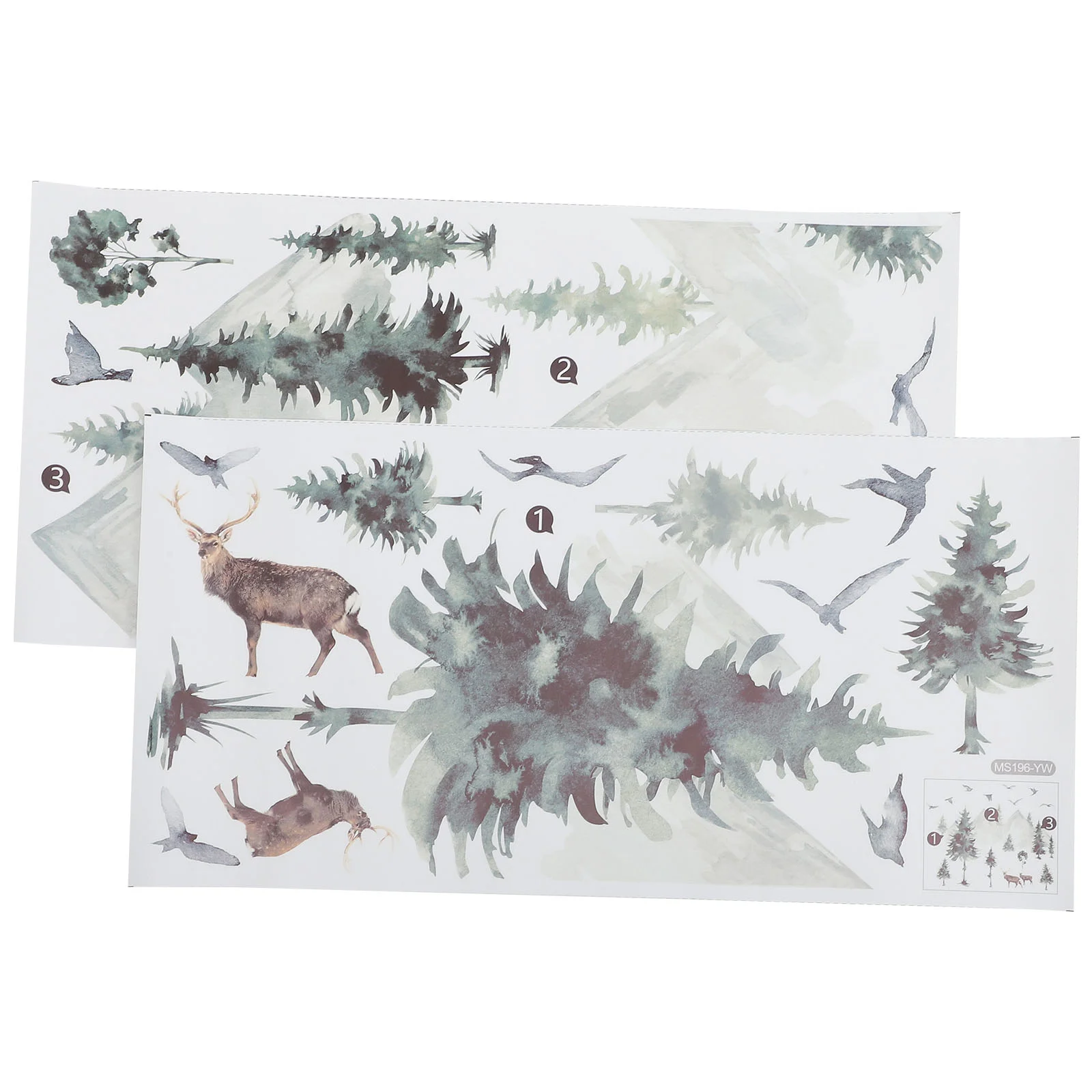 Wall Sticker Decals Decal Landscape Ink Forest Mountain Room Wallpaper Decorative Deer Tree Living Washadhesive Home Removable
Wall Sticker Decals Decal Landscape Ink Forest Mountain Room Wallpaper Decorative Deer Tree Living Washadhesive Home Removable