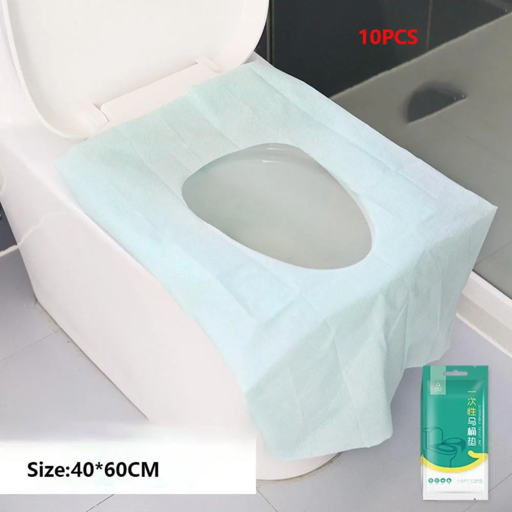 10 Pcs Disposable Toilet Seat Covers for Travel Accessories Extra Large PE Film Travel Toilet Mats Hotel Clean Hygiene Products
10 Pcs Disposable Toilet Seat Covers for Travel Accessories Extra Large PE Film Travel Toilet Mats Hotel Clean Hygiene Products