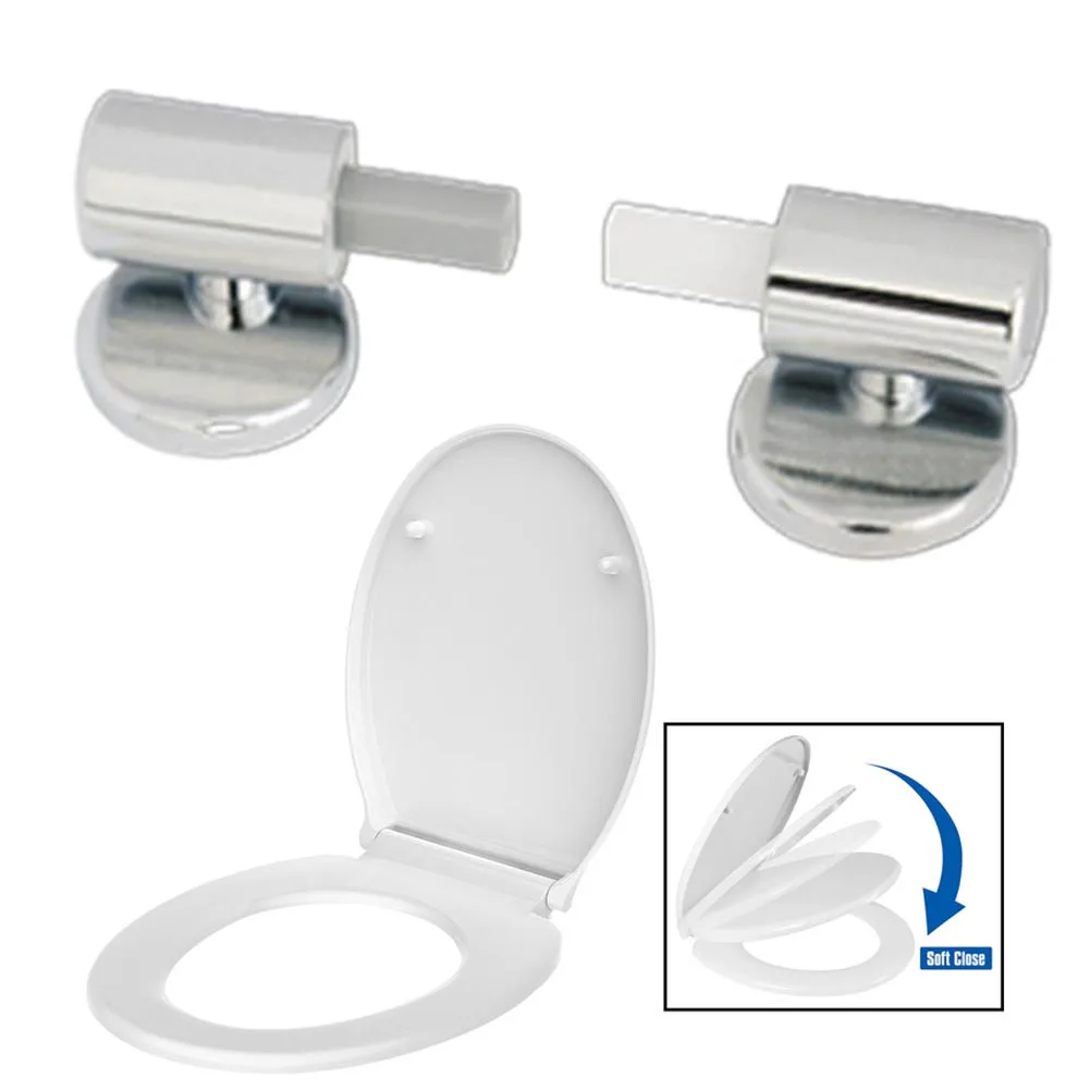 

Seat Hinge Toilet Lid Hinges Flush Toilet Cover Mounting Fixing Connector For Closestool Universal Replacement Parts Zinc Alloy