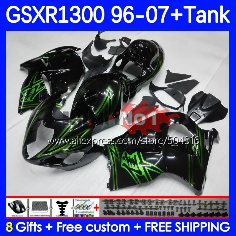 Обтекатели Hayabusa для SUZUKI GSXR-1300 GSXR 1300 CC 27No.115 green blk GSXR1300 1996 1997 1998 1999 2000 2001 02 03 04 05 06 07 
Обтекатели Hayabusa для SUZUKI GSXR-1300 GSXR 1300 CC 27No.115 green blk GSXR1300 1996 1997 1998 1999 2000 2001 02 03 04 05 06 07