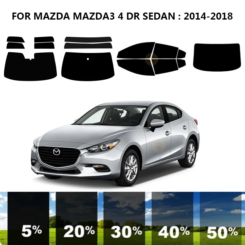Precut nanoceramics car UV Window Tint Kit Automotive Window Film For MAZDA MAZDA3 4 DR SEDAN 2014-2018
Precut nanoceramics car UV Window Tint Kit Automotive Window Film For MAZDA MAZDA3 4 DR SEDAN 2014-2018