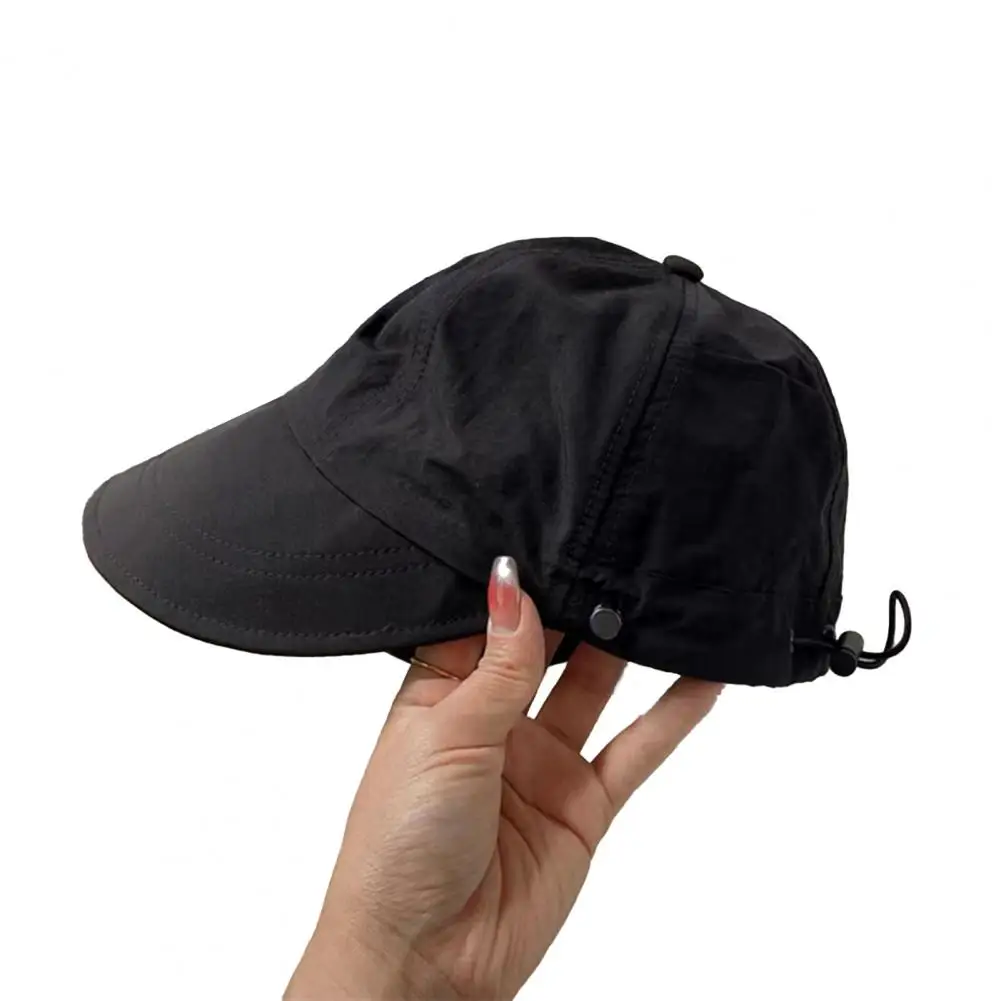 Trendy Women Peaked Cap Lightweight Lady Summer Hat Drawstring Camping Outdoor Women Sunhat Anti-UV
Trendy Women Peaked Cap Lightweight Lady Summer Hat Drawstring Camping Outdoor Women Sunhat Anti-UV