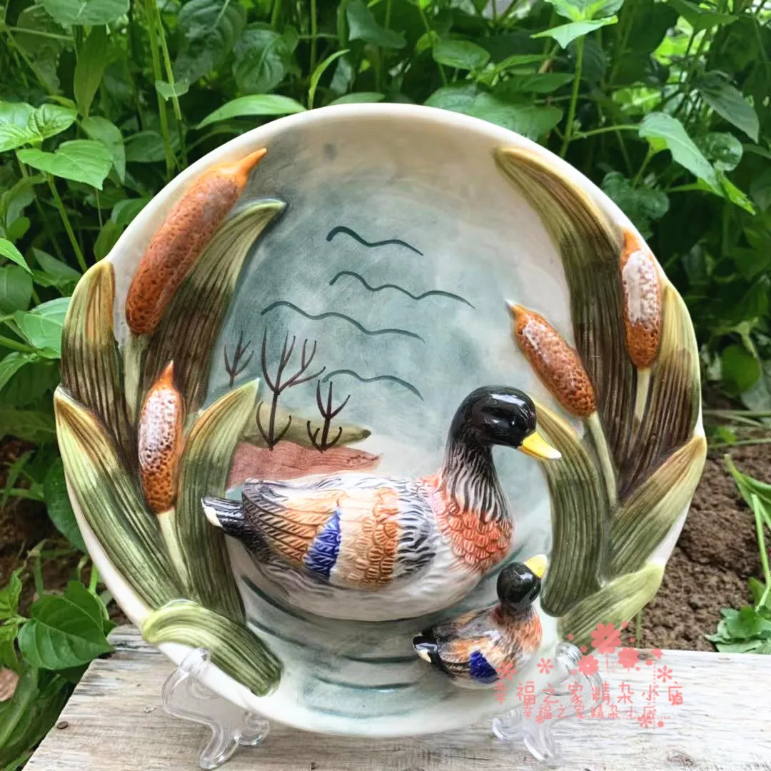 3D Duck Animal Decorative Wall Dishes Porcelain Decorative Plates Home Decor Crafts Room Decoration Accessories Figurine
3D Duck Animal Decorative Wall Dishes Porcelain Decorative Plates Home Decor Crafts Room Decoration Accessories Figurine