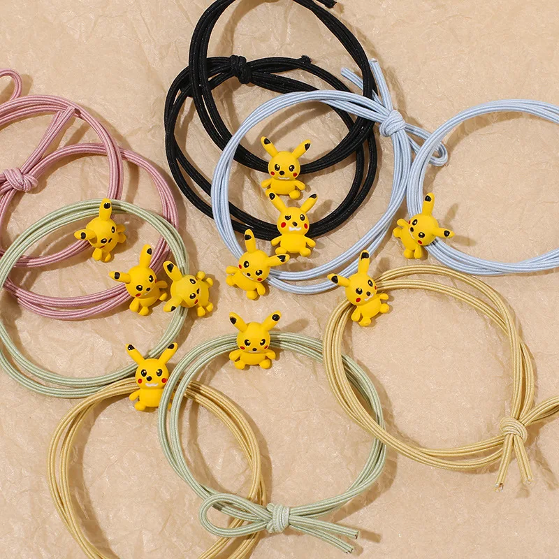 Pokemon High Elastic Cartoon Pikachu Rubber Band Fashion Cute Ponytail Hair Ring Color Alloy Pendant Head Rope Girl BirthdayGift
Pokemon High Elastic Cartoon Pikachu Rubber Band Fashion Cute Ponytail Hair Ring Color Alloy Pendant Head Rope Girl BirthdayGift