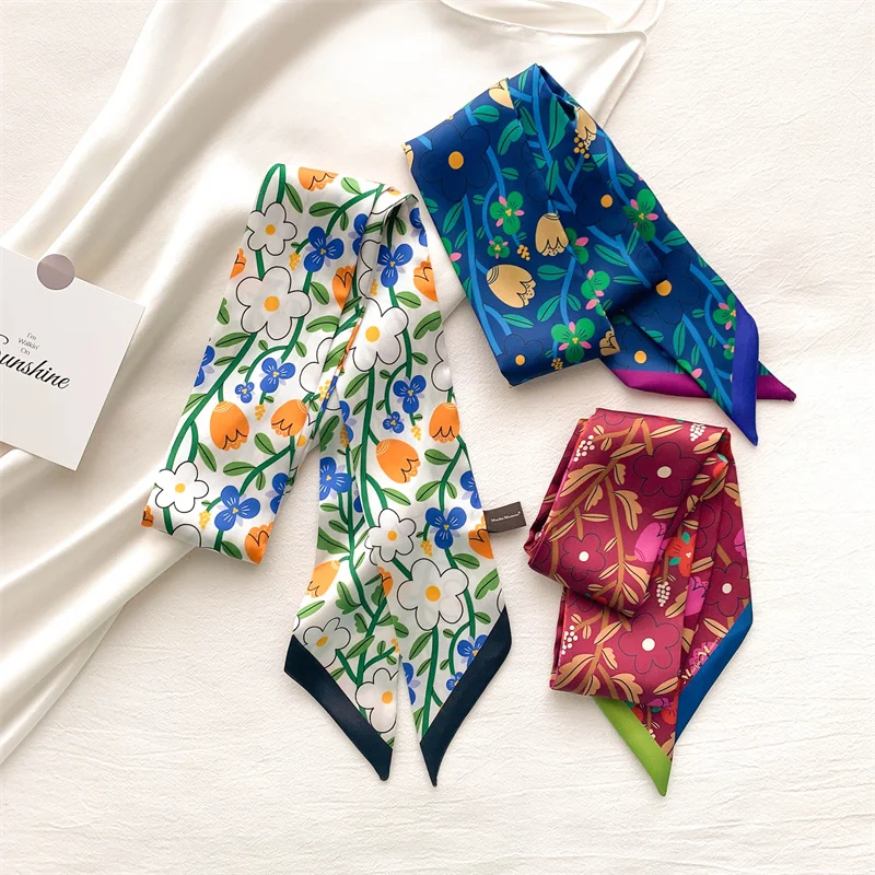 2022 New Silk Hair Scarf Women Headband Hair Bands Small Neck Tie Ribbon Headscarf Bag Scarfs Fashion Hair Scarves Accessories
2022 New Silk Hair Scarf Women Headband Hair Bands Small Neck Tie Ribbon Headscarf Bag Scarfs Fashion Hair Scarves Accessories