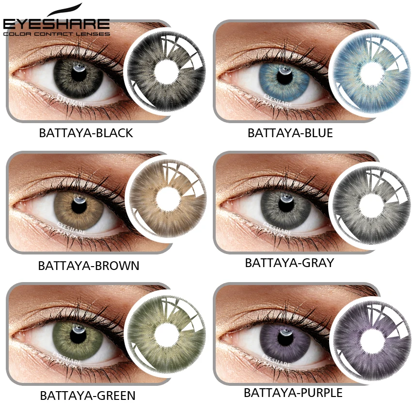 EYESHARE Eye Contact Lenses 2pcs/pair Pattaya New Color Contact Lens Eye Color Cosmetic Color Contact Lens Beauty Eye Makeup
EYESHARE Eye Contact Lenses 2pcs/pair Pattaya New Color Contact Lens Eye Color Cosmetic Color Contact Lens Beauty Eye Makeup