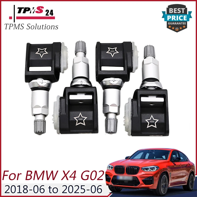 4X для BMW X4 G02 2018-2025 433 МГц датчик TPMS 6887140 36106887140 6887140-01 A0009052102 датчик давления в шинах
4X для BMW X4 G02 2018-2025 433 МГц датчик TPMS 6887140 36106887140 6887140-01 A0009052102 датчик давления в шинах