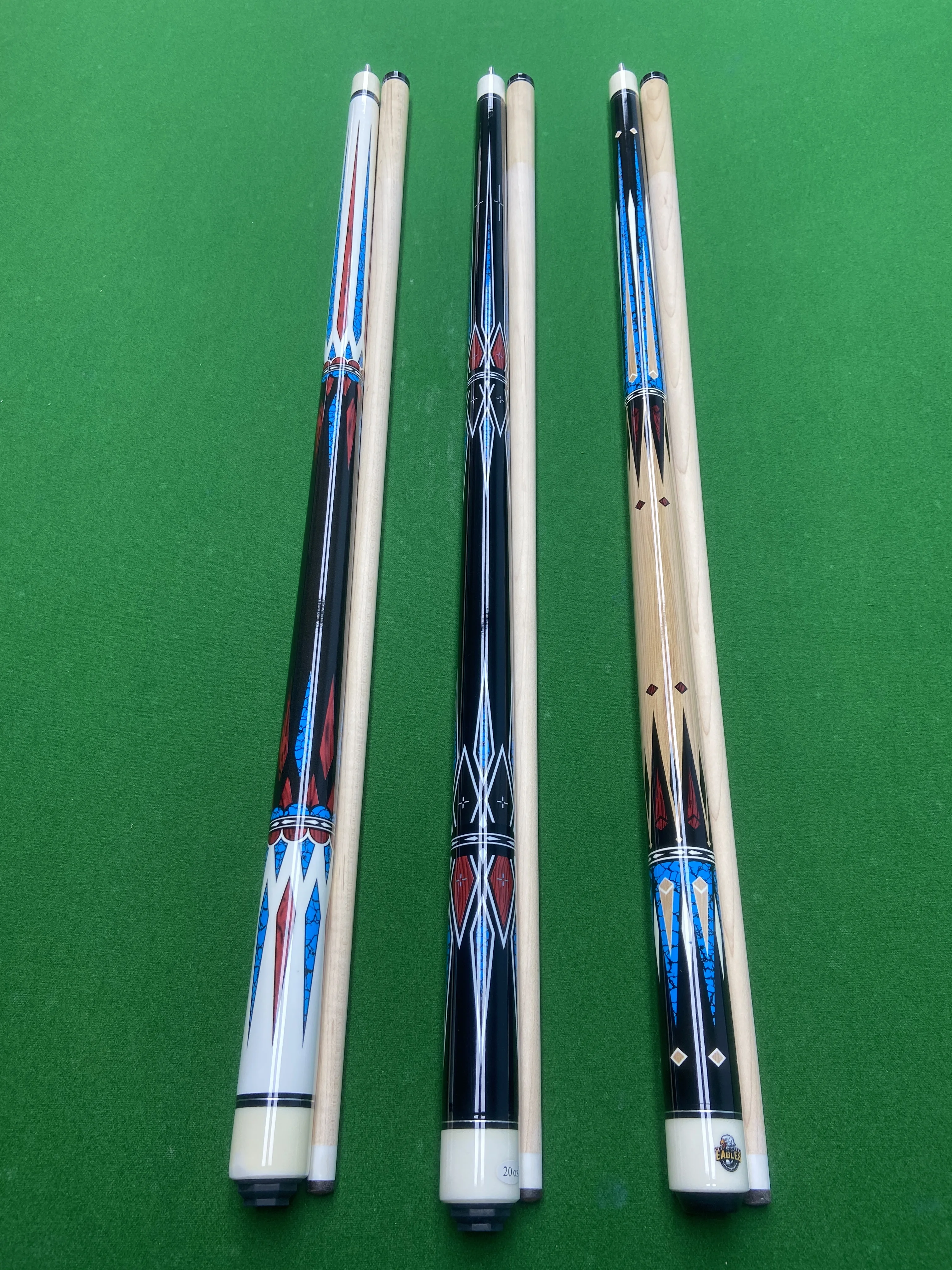 

Pool cue Maple 1/2 section stainless steel, billiard cue，tacos de billar，taco de sinuca，taco de sinucas profissional