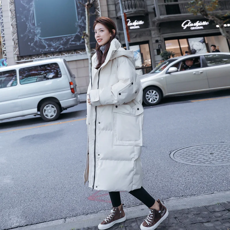 2022 new winter down jacket women's white duck down medium length thickened knee length students' Korean version bread jacket
2022 new winter down jacket women's white duck down medium length thickened knee length students' Korean version bread jacket