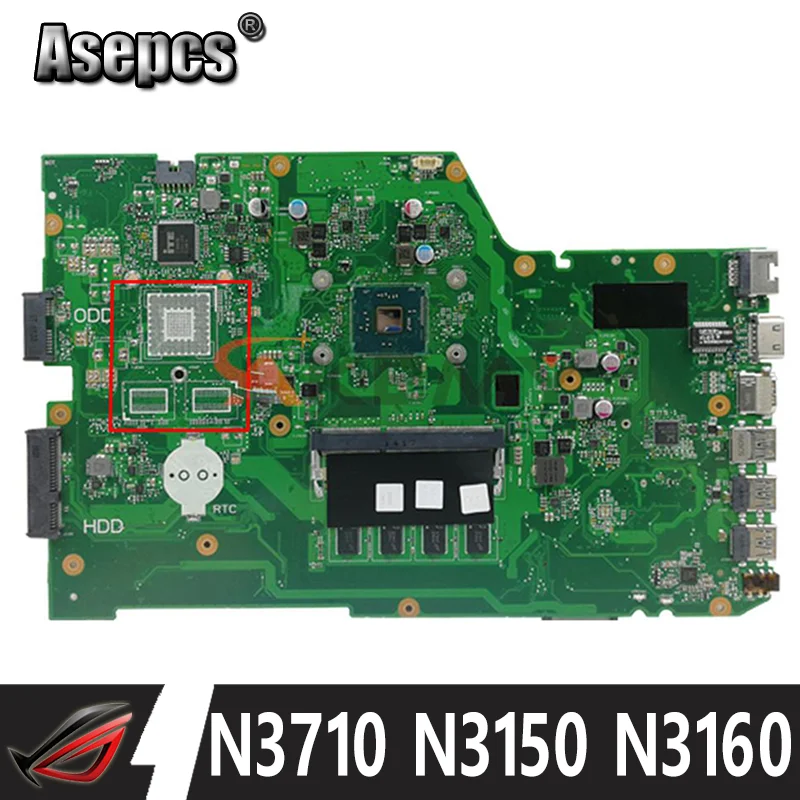 X751SA Laptop Motherboard for ASUS X751S X751SJ X751SV X751SA Notebook Mainboard N3700 N3710 N3150 N3160 N3050 N3060 4GB RAM
X751SA Laptop Motherboard for ASUS X751S X751SJ X751SV X751SA Notebook Mainboard N3700 N3710 N3150 N3160 N3050 N3060 4GB RAM
