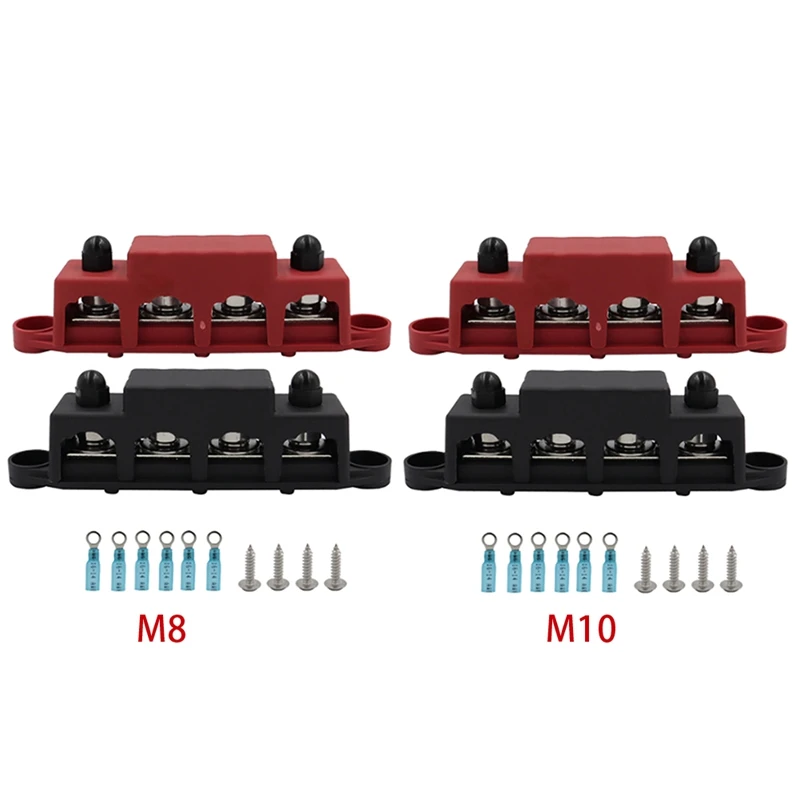 M8 Busbar Box Board 250A 4 Terminals Current Busbar Cable Box Power Box Spare Parts Accessories Parts Suitable For RV Yacht Car 
M8 Busbar Box Board 250A 4 Terminals Current Busbar Cable Box Power Box Spare Parts Accessories Parts Suitable For RV Yacht Car