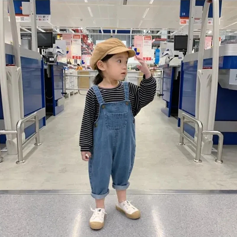 Children's Clothing Girls Overalls Spring Autumn Baby Boy's New Children's All-match Jumpsuit Korean Style Baby Denim Trousers
Children's Clothing Girls Overalls Spring Autumn Baby Boy's New Children's All-match Jumpsuit Korean Style Baby Denim Trousers