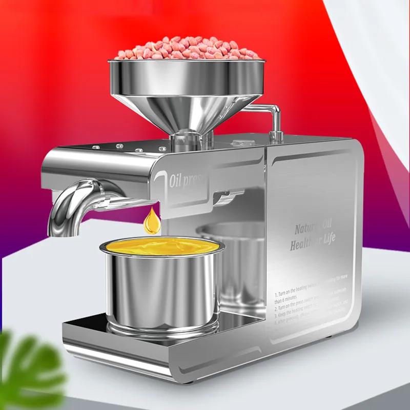 T1 Small Household Oil Press Stainless Steel Intelligent Oil Press Automatic Multifunctional Peanut Sesame Rapeseed
T1 Small Household Oil Press Stainless Steel Intelligent Oil Press Automatic Multifunctional Peanut Sesame Rapeseed