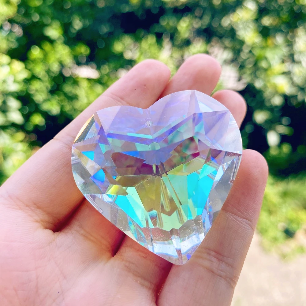 Aurora Peach Heart Crystal Hanging Drop Pendant Sun Catcher Prism Rainbow Maker Chandelier Parts Romantic Home Wedding Decor
Aurora Peach Heart Crystal Hanging Drop Pendant Sun Catcher Prism Rainbow Maker Chandelier Parts Romantic Home Wedding Decor