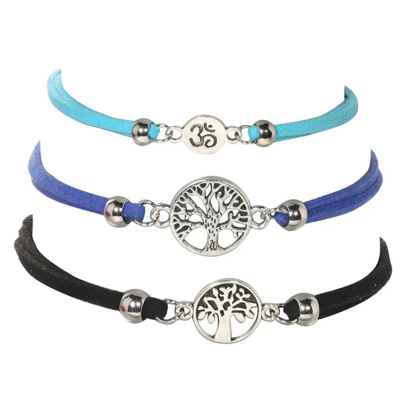 3 Piece Bracelets Silver color Tree Of Life Shape Alloy Charm Bracelet Cord Bangle For Women Men Fashion Jewelry With Birthday
3 Piece Bracelets Silver color Tree Of Life Shape Alloy Charm Bracelet Cord Bangle For Women Men Fashion Jewelry With Birthday
