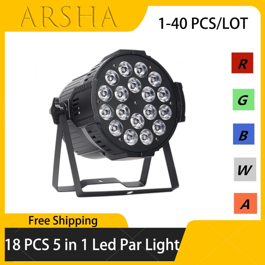 1-40 PCS Aluminum LED Par 18X15W RGBWA 5In1 LED Lighting DMX 512 Disco Light Professional Stage Dj Equipment
1-40 PCS Aluminum LED Par 18X15W RGBWA 5In1 LED Lighting DMX 512 Disco Light Professional Stage Dj Equipment