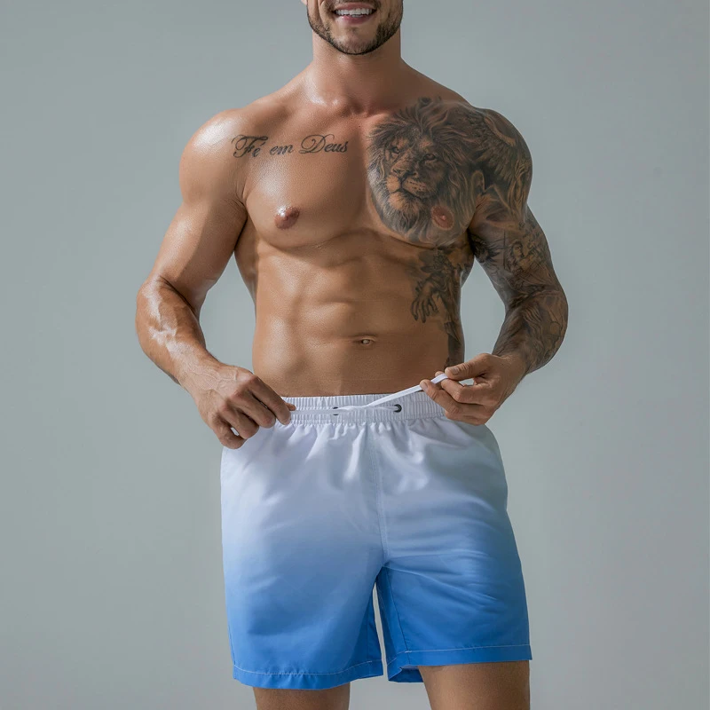 Men's Beach Shorts Swim Trunks Slim Pockets Quick Dry Loose Beachwear MenMen Gradient Color Sports Short 2021 New
Men's Beach Shorts Swim Trunks Slim Pockets Quick Dry Loose Beachwear MenMen Gradient Color Sports Short 2021 New