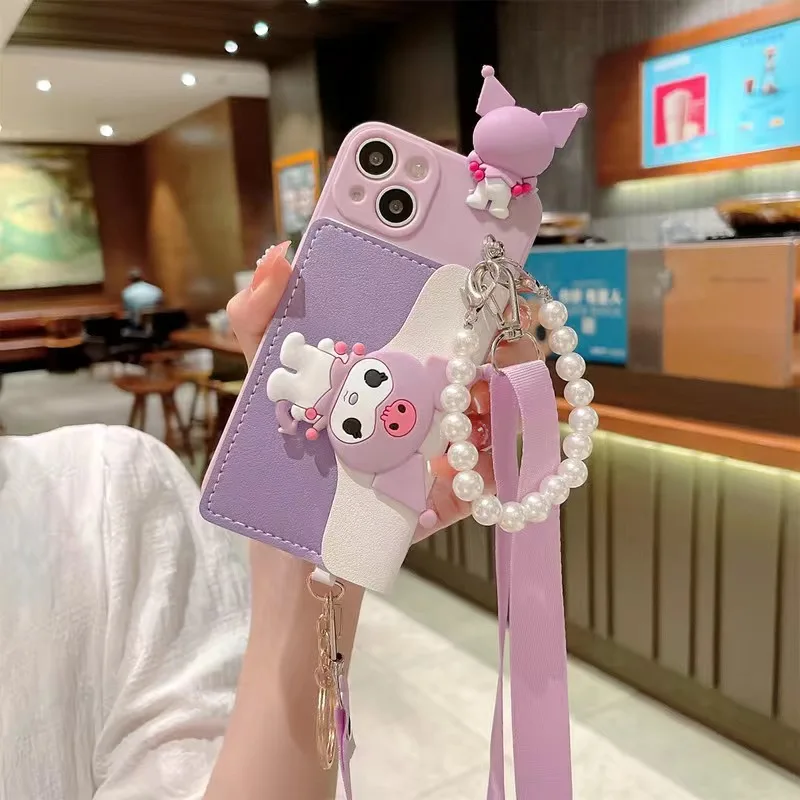 Sanrio Kuromi Cartoon Mobile Case With Wallet lanyard For iPhone 14 13 12 11 Pro Max Mini XR X XS MAX Plus Anti-drop Soft Cover
Sanrio Kuromi Cartoon Mobile Case With Wallet lanyard For iPhone 14 13 12 11 Pro Max Mini XR X XS MAX Plus Anti-drop Soft Cover