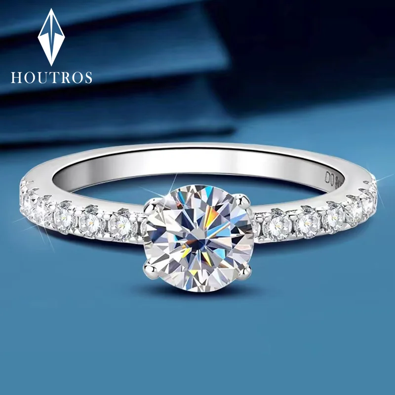 Houtros D Color VVSI moissanite Ring for Women 925 Sterling Silver Sparkling Diamond Engagement Wedding Band Fine Jewelry GRA
Houtros D Color VVSI moissanite Ring for Women 925 Sterling Silver Sparkling Diamond Engagement Wedding Band Fine Jewelry GRA