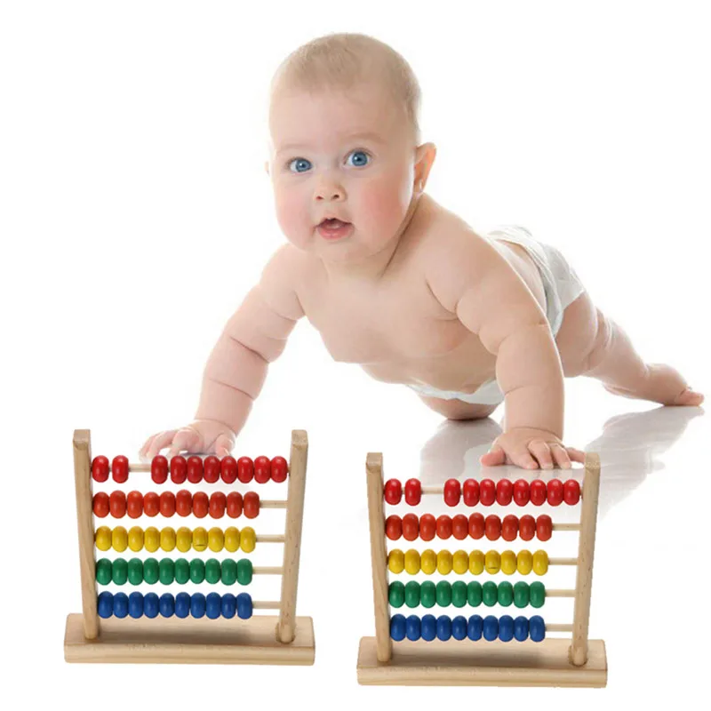 

Mini Educational Toy Mini Wooden Abacus Children Early Math Learning Toy Numbers Counting Calculating Beads Abacus Montessori
