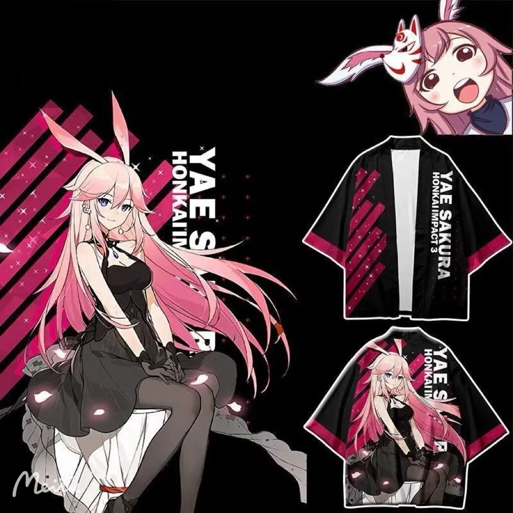 Кимоно Honkai Impact 3 Yae Sakura с 3D принтом, японское хаори юката для женщин и мужчин, модная летняя повседневная крутая уличная одежда с коротким рук...
Кимоно Honkai Impact 3 Yae Sakura с 3D принтом, японское хаори юката для женщин и мужчин, модная летняя повседневная крутая уличная одежда с коротким рук...