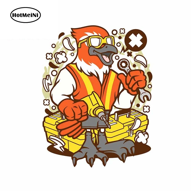 13cm x 10.1cm for Bird Mechanic Worker VAN Car Sticker Cartoon Decal Trunk Motorcycle Air Conditioner Vinyl Car Wrap
13cm x 10.1cm for Bird Mechanic Worker VAN Car Sticker Cartoon Decal Trunk Motorcycle Air Conditioner Vinyl Car Wrap