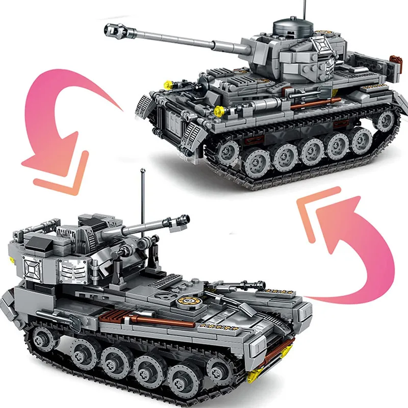 Military Army Building Set 803 Piece 2in1 Germany Main Battle Tank Stem Building Block Toy Panzer Model for Kids Adults Boy Gift
Military Army Building Set 803 Piece 2in1 Germany Main Battle Tank Stem Building Block Toy Panzer Model for Kids Adults Boy Gift