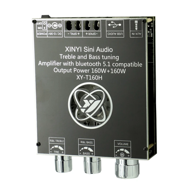 160Wx2 TDA7498E Bluetooth 5.0 Stereo Treble Bass Adjustment Audio Power Amplifier Board Dual Channel Heat Sink T160H
160Wx2 TDA7498E Bluetooth 5.0 Stereo Treble Bass Adjustment Audio Power Amplifier Board Dual Channel Heat Sink T160H